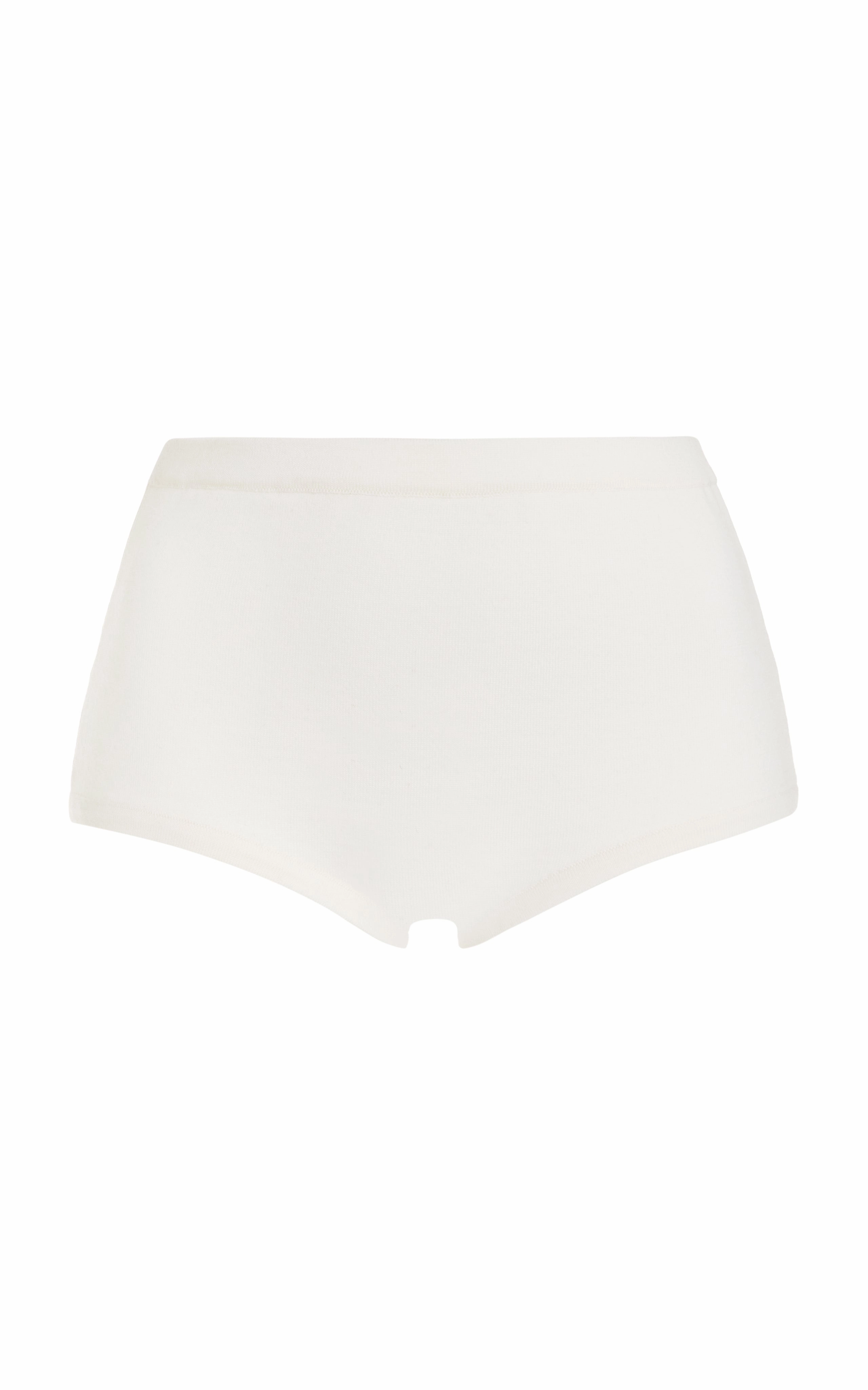 Aris Knit Short in Ivory Merino Wool Perfect Layer