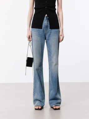 Anytime Fit Picnic Style Modern Flared Light Blue Jeans