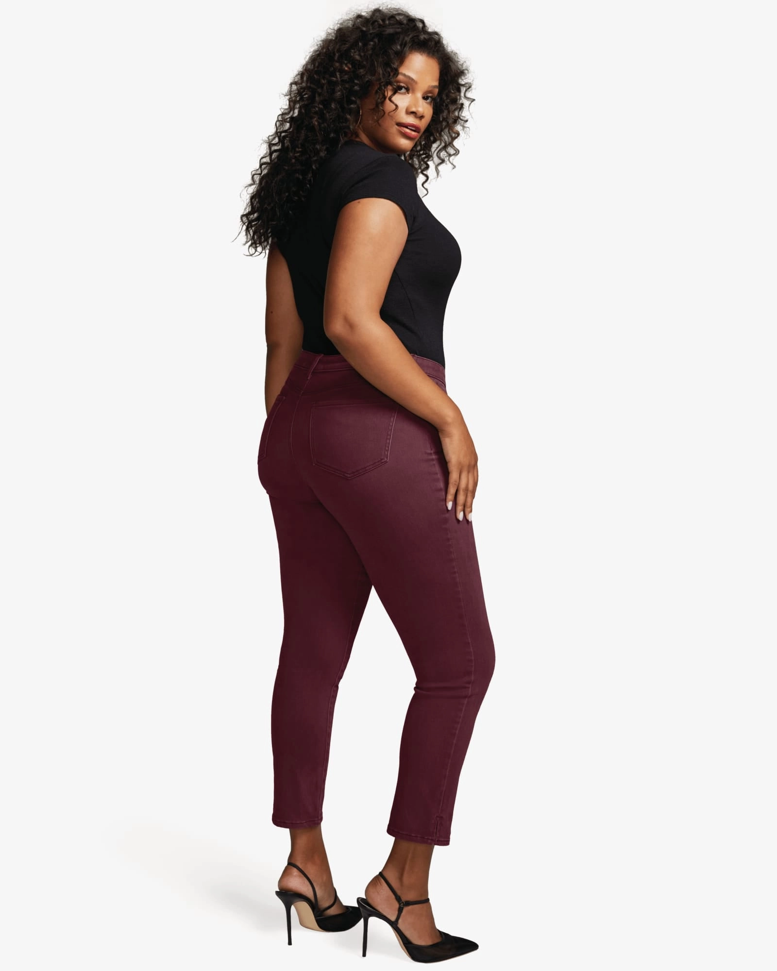 Standard Piece Stephanie Slim Straight Ankle Jeans | Deep Currant