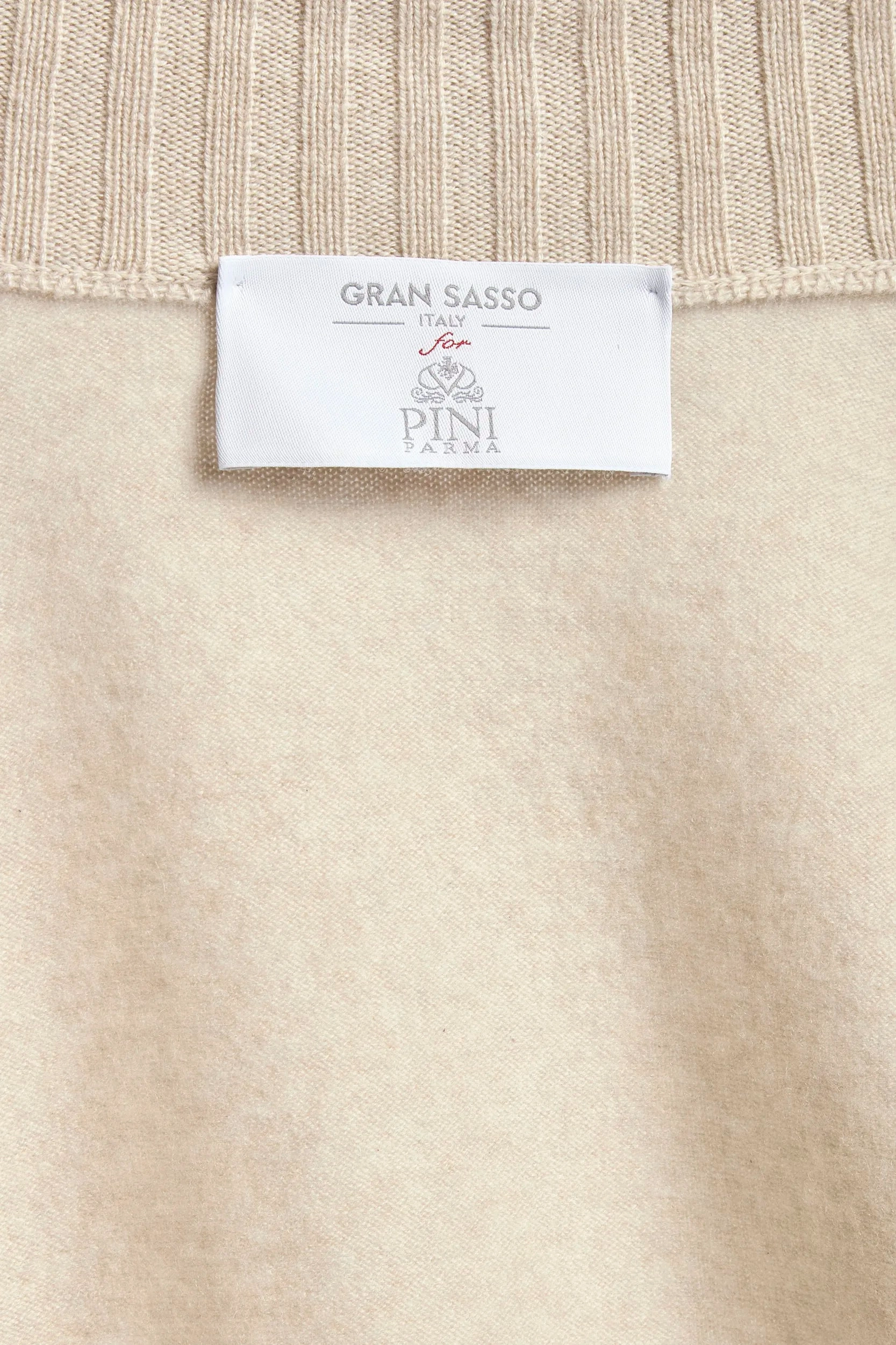 Stone cashmere knitted bomber ?C Made in Italy Elastic hemline Non Irritating