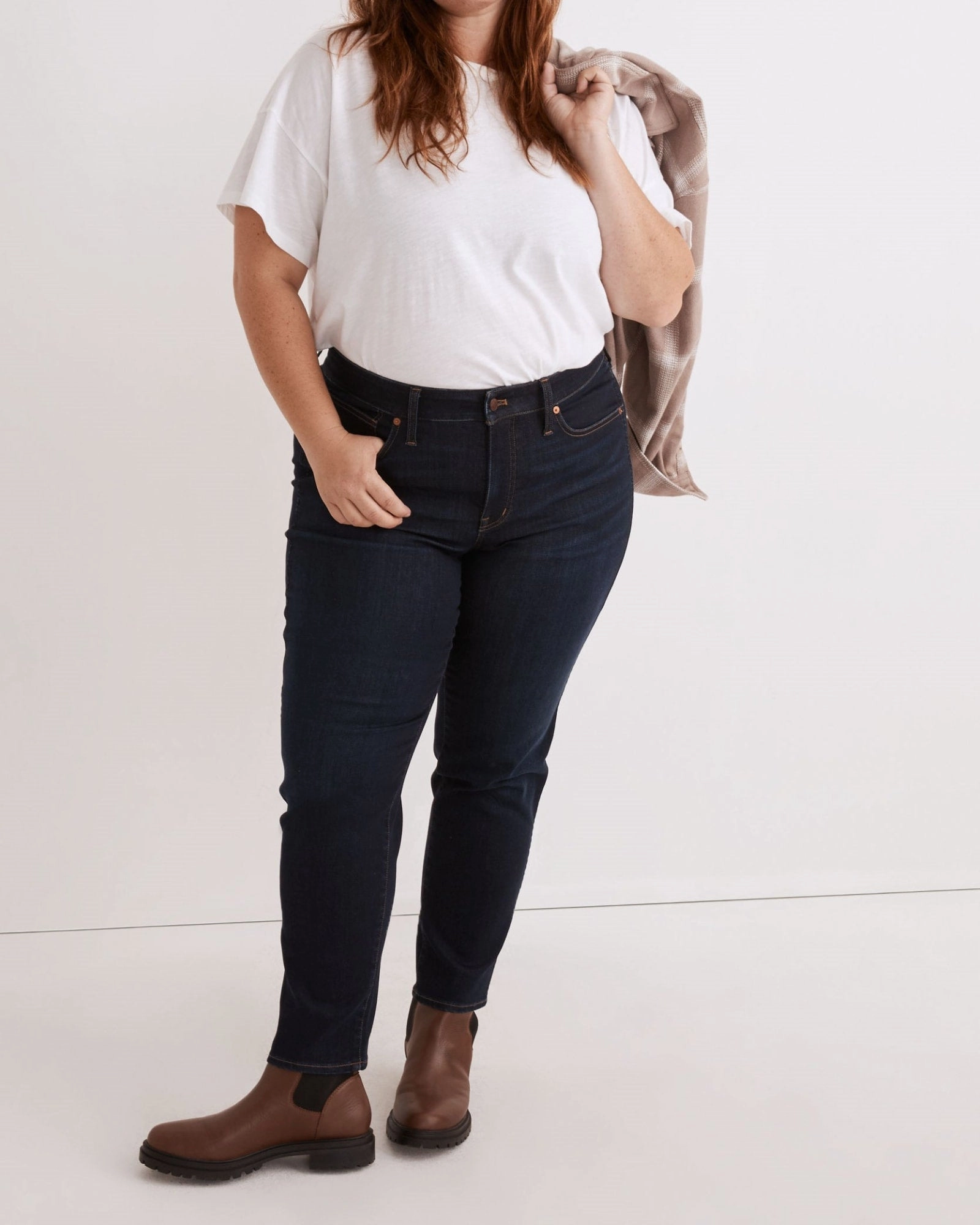 Stovepipe Jeans | Dark Wash Festival Outfit Date Night Professional Wear