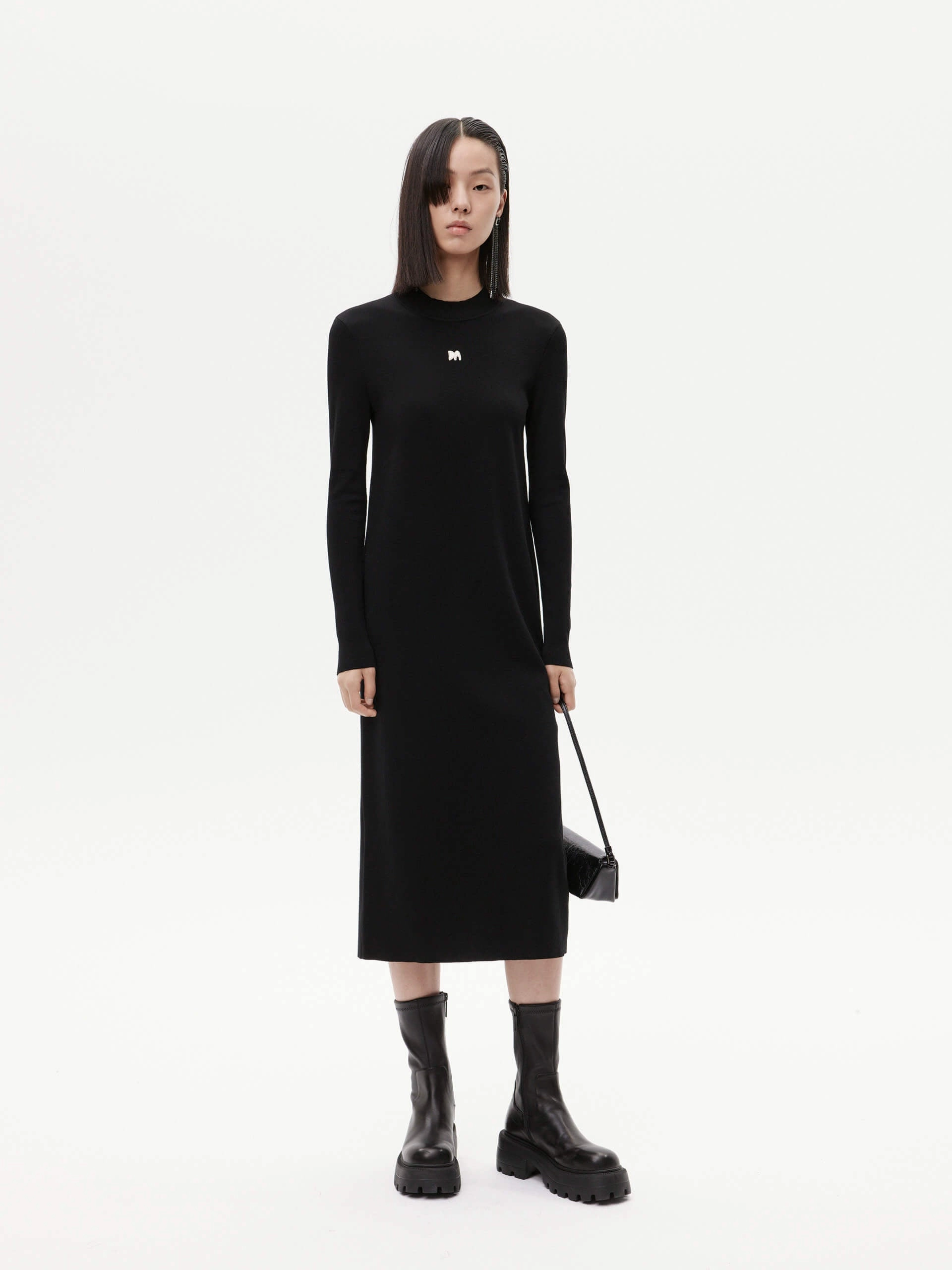 Straight Cut Midi Dress Everyday Look