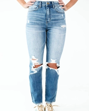 Spring Mood Party Look Classic Straight Leg Jean in Fleetwood | Fleetwood