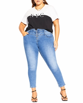 Stefani Jean | Medium Wash Family Style Gym Ready Daily Wear Functional Fit