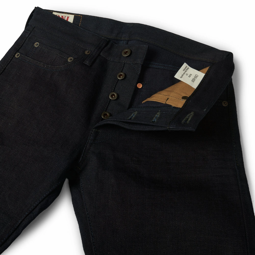 ONI Denim 606 17oz Deep Indigo Slim Tapered Jean - Raw Weekend Warrior Elegant