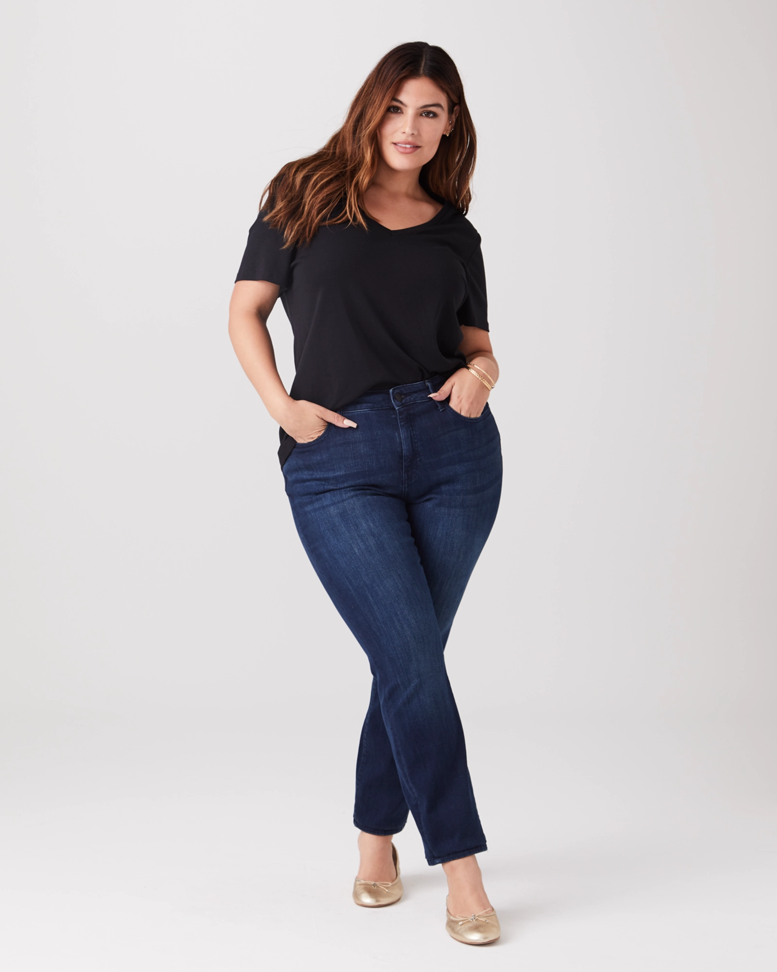 Fit Anytime High Rise Dover Straight Leg Jean | Dark Wash