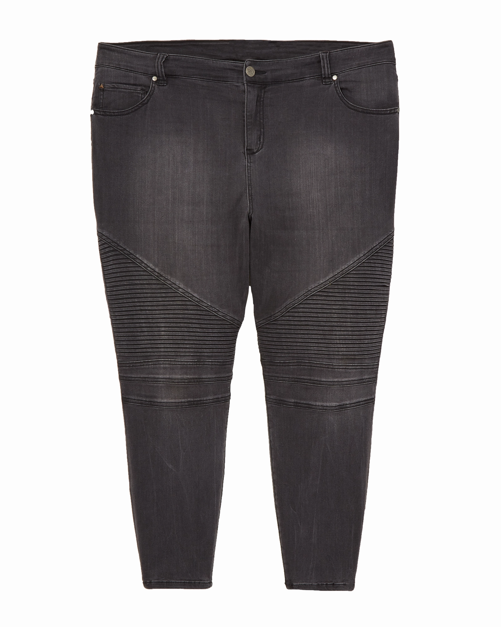 Work Outfit Bennett Moto Detail Skinny Jean | Charcoal Grey