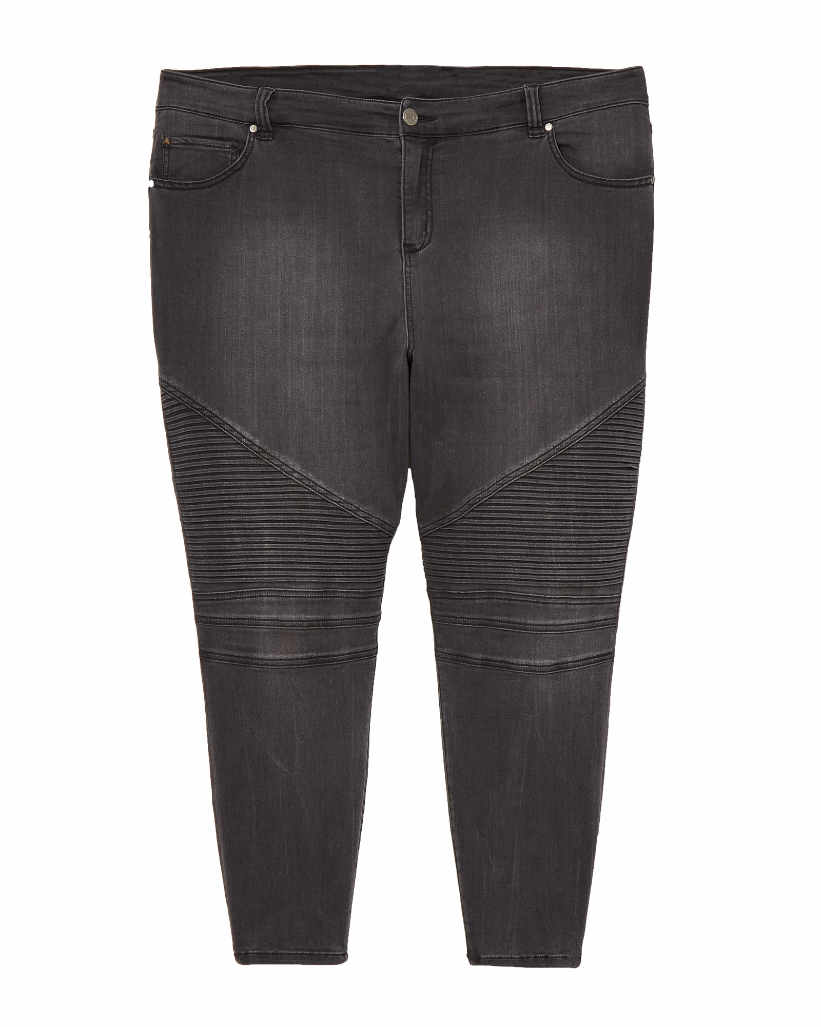 All weather Bennett Moto Detail Skinny Jean | Charcoal Grey