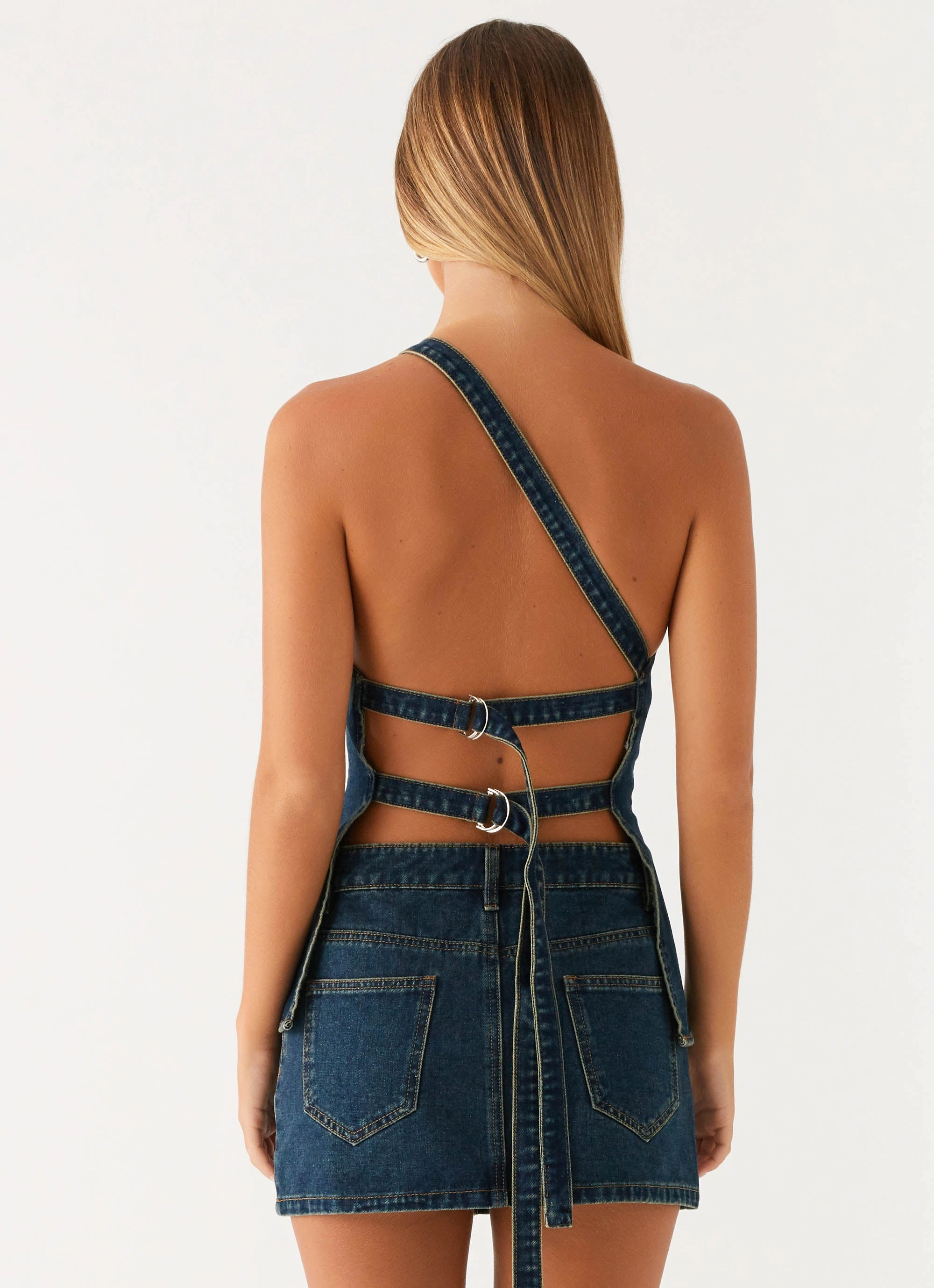 Maysa Denim Top - Washed Denim Powerful civilian use adaptation