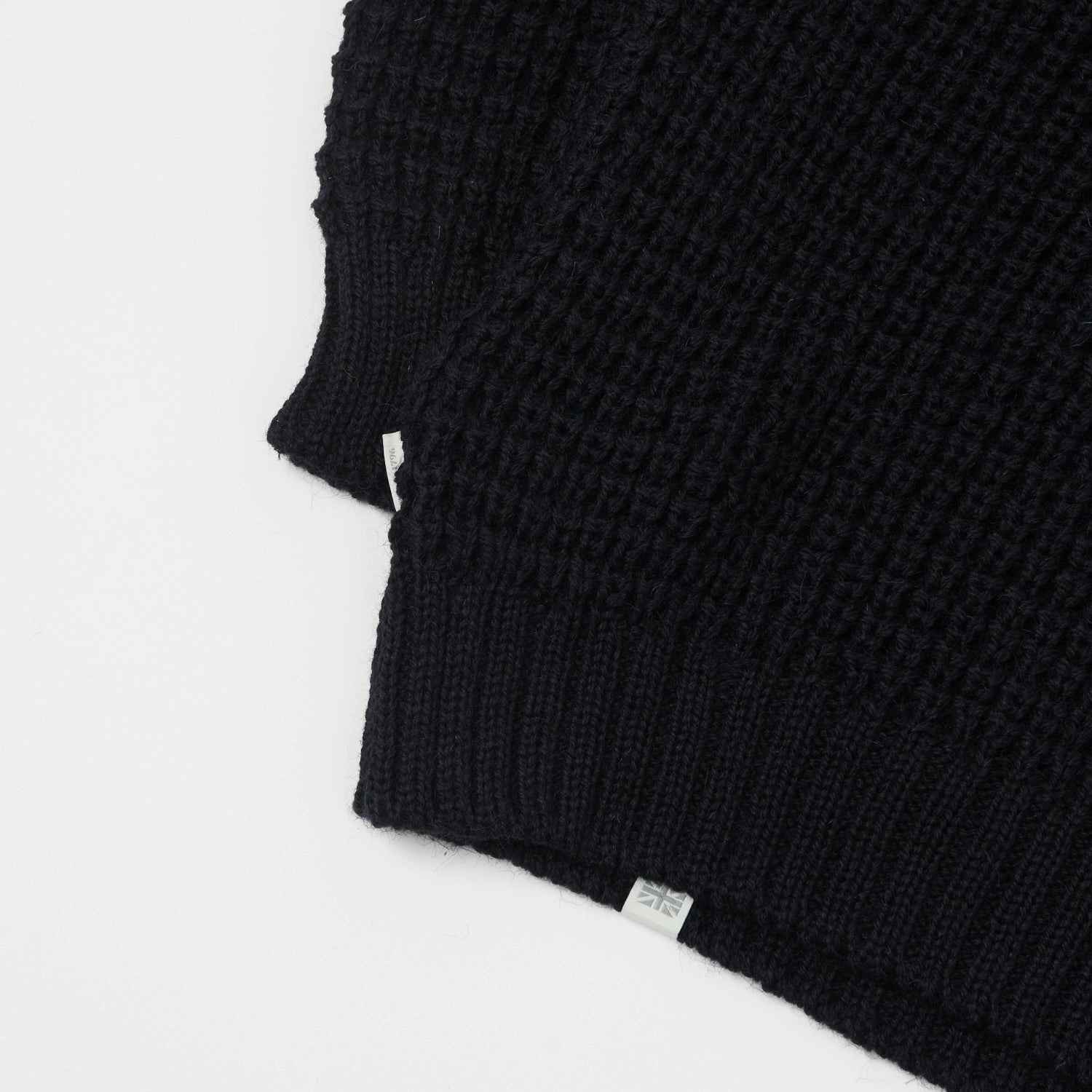 Peregrine Waffle Knit Jumper - Navy Urban Casual Look