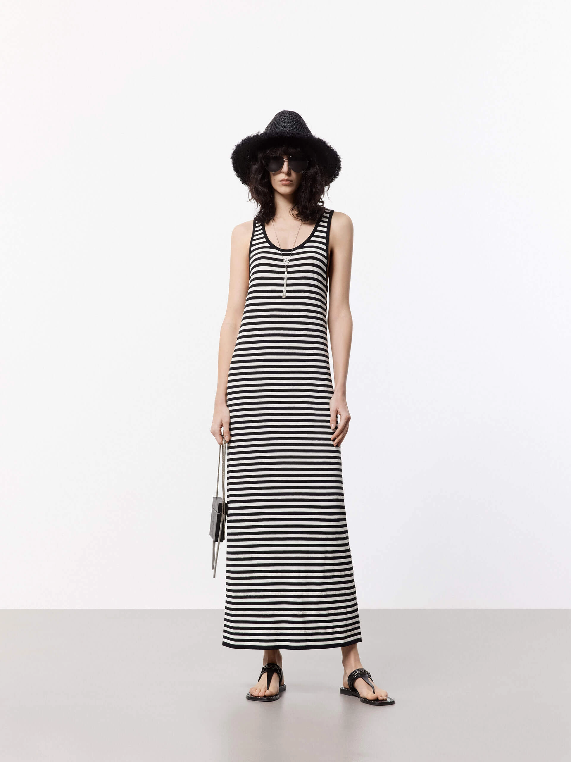 Striped Maxi Tank Dress Bohemian style