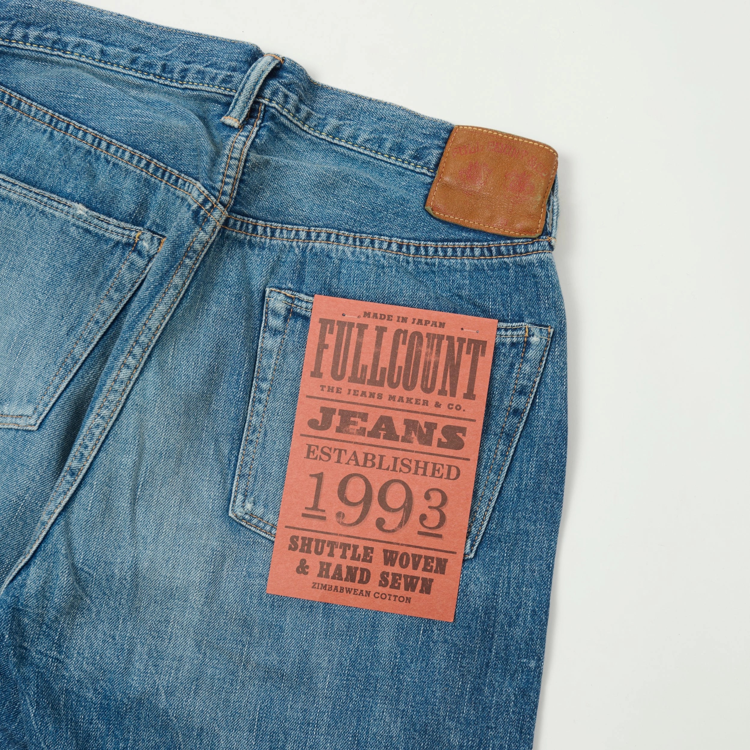 Quality Basic Versatile Cut Full Count 1103SS 'Super Smooth' 11.5oz Clean Straight Jean - 'Dartford' Wash
