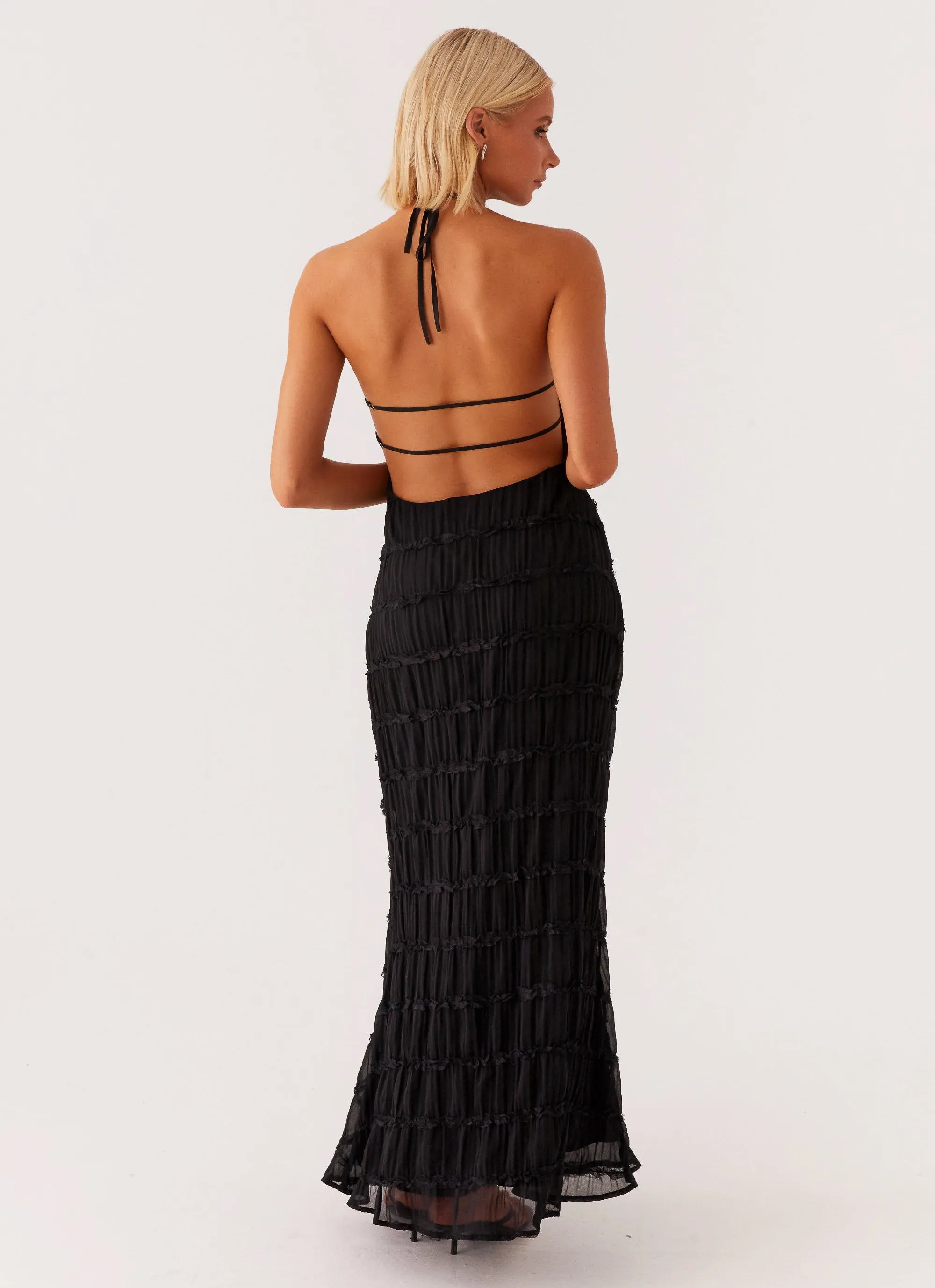 Classic Movement Soft Weave Aullie Maxi Dress - Black