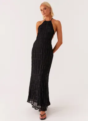 Subtle tone Work Option Aullie Maxi Dress - Black