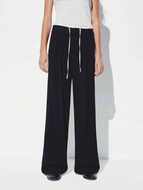 Drawstring Straight Trousers All Purpose Wear LightweightConstruction