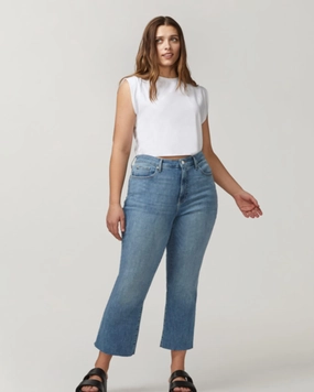 Bessie Crop Bootcut Jean | Once Moisture Wicking Technology