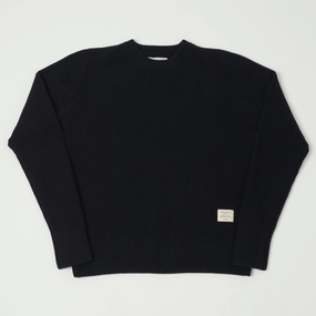 AntiPilling Technology Merz b. Schwanen 'Good Basics' Wool Cashmere Ribbed Knit Pullover - Dark Navy