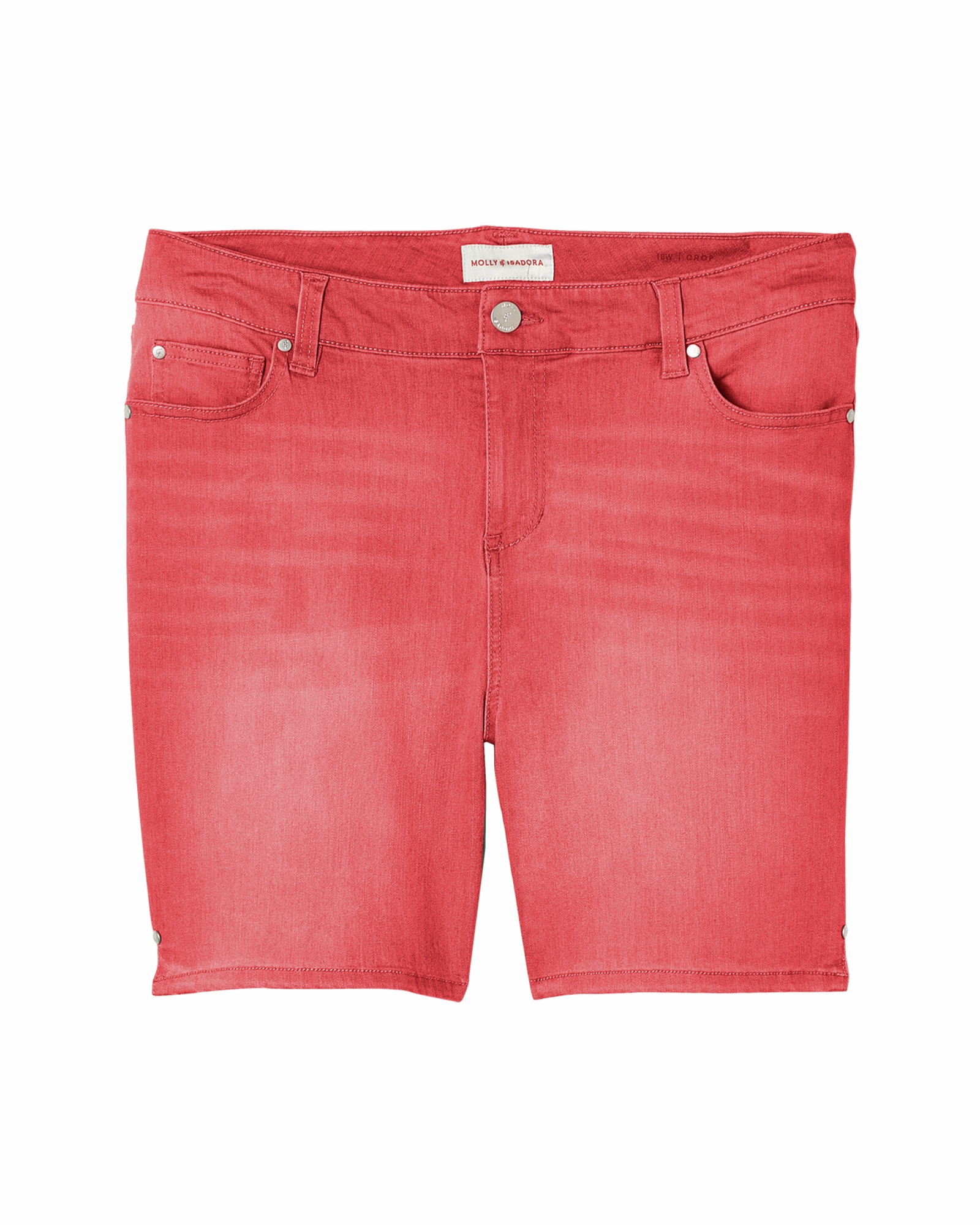 Premium Material Casual Friday Picnic Style Nature Lover Montrose Cuffed Bermuda Short | Coral