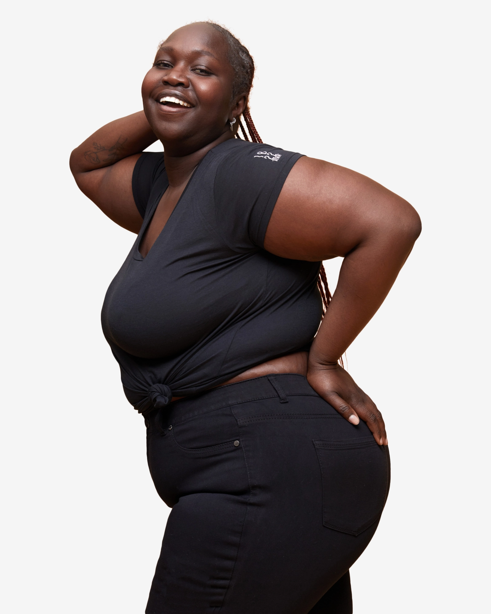 Home Comfort Bold Look Sunny Vibes Linda Ankle Jeans 28" | Black