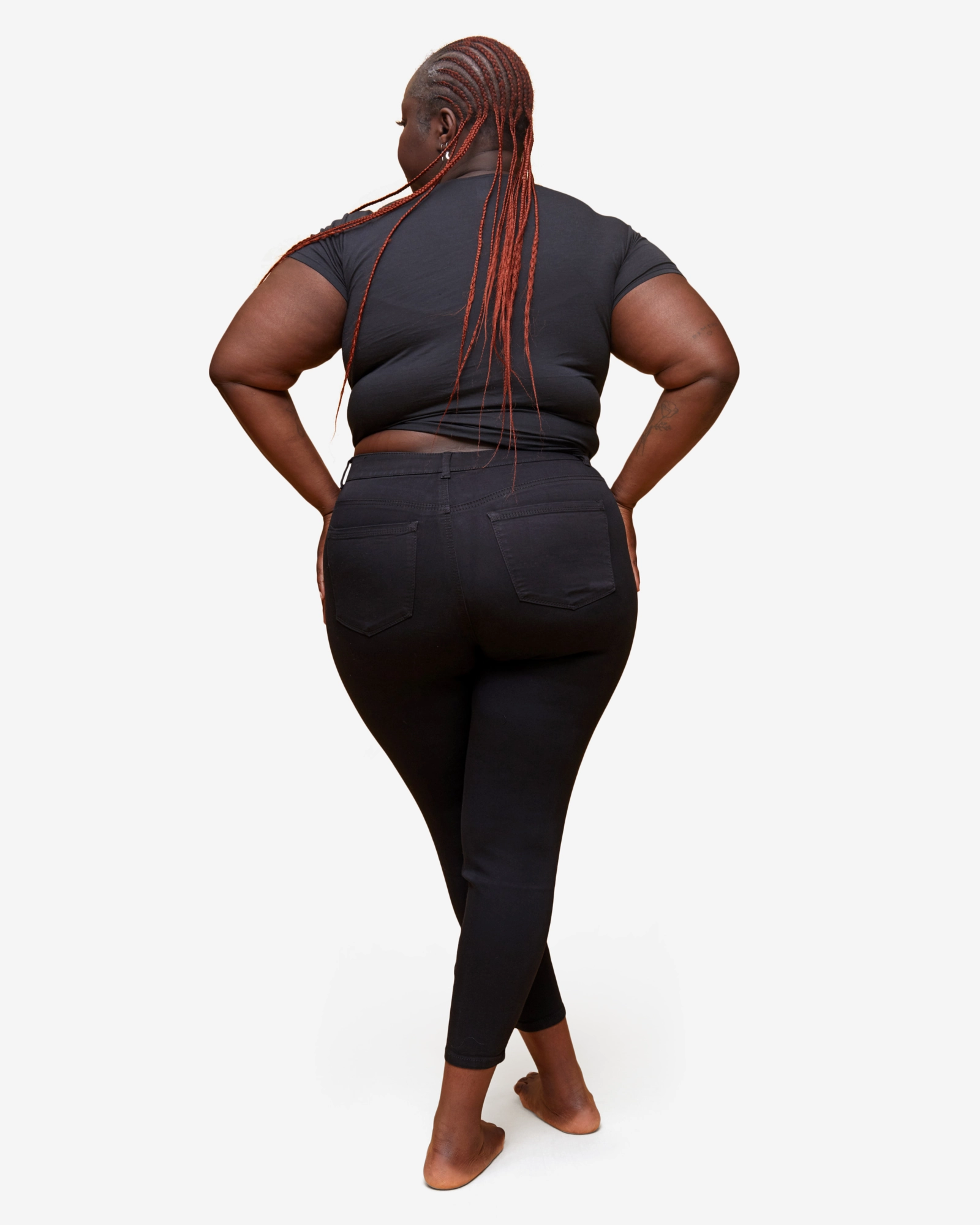 Heavyweight Denim Linda Ankle Jeans 28" | Black