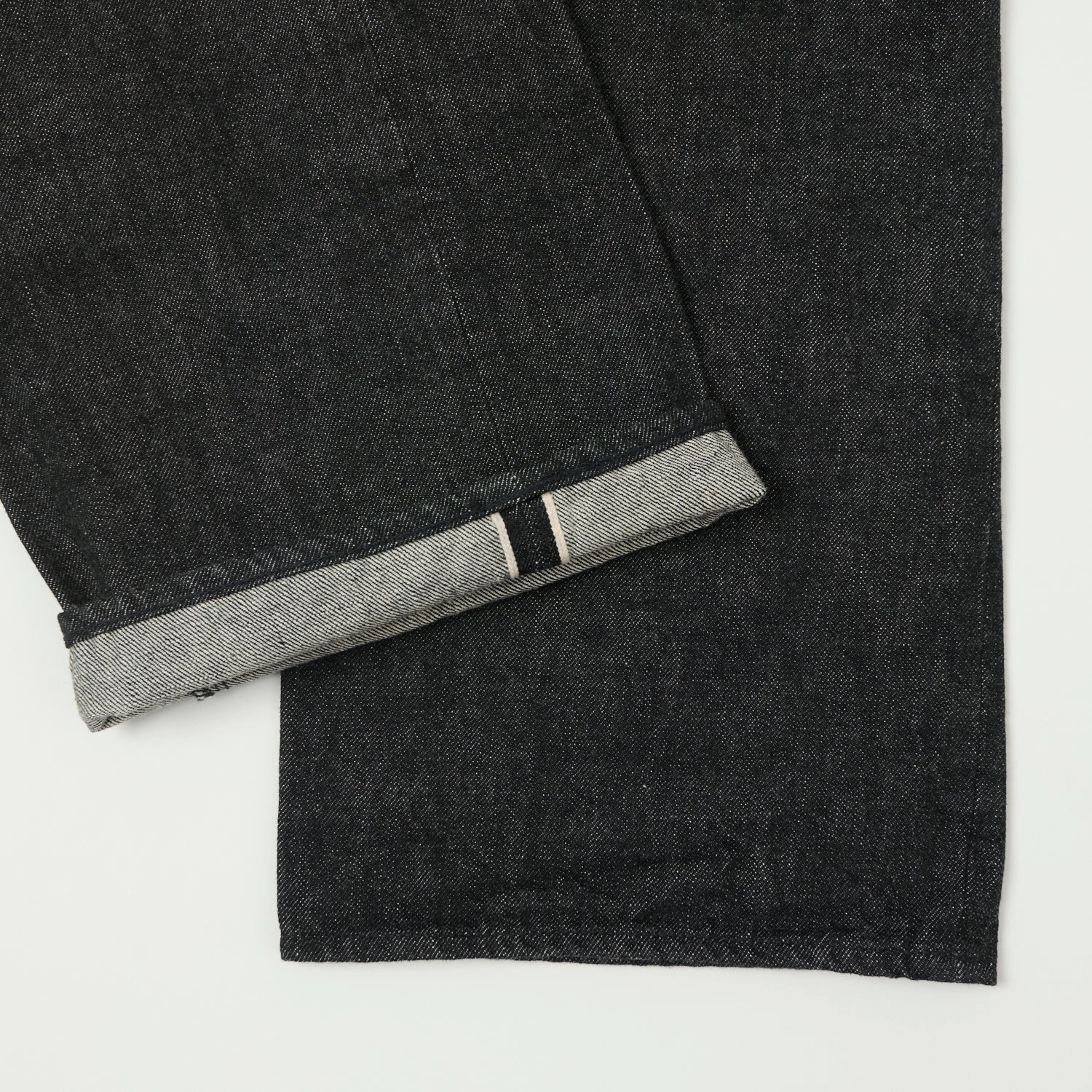Full Count 0105 13.7oz Wide Straight Jean - Black One Wash Artist Vibe Premium