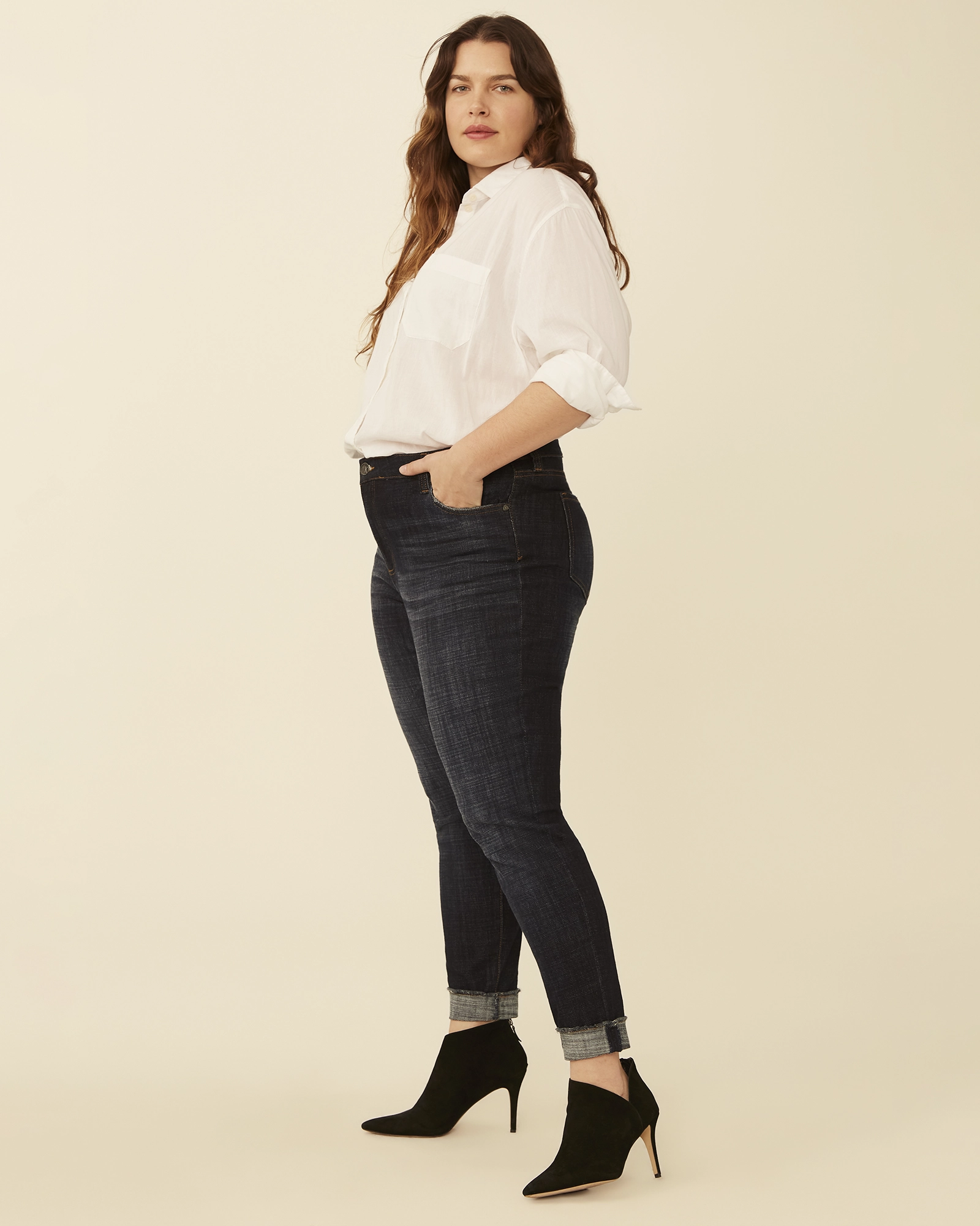 Jenny Straight-Leg Jeans | Dark Wash Comfy Silhouette Relaxed Aesthetic