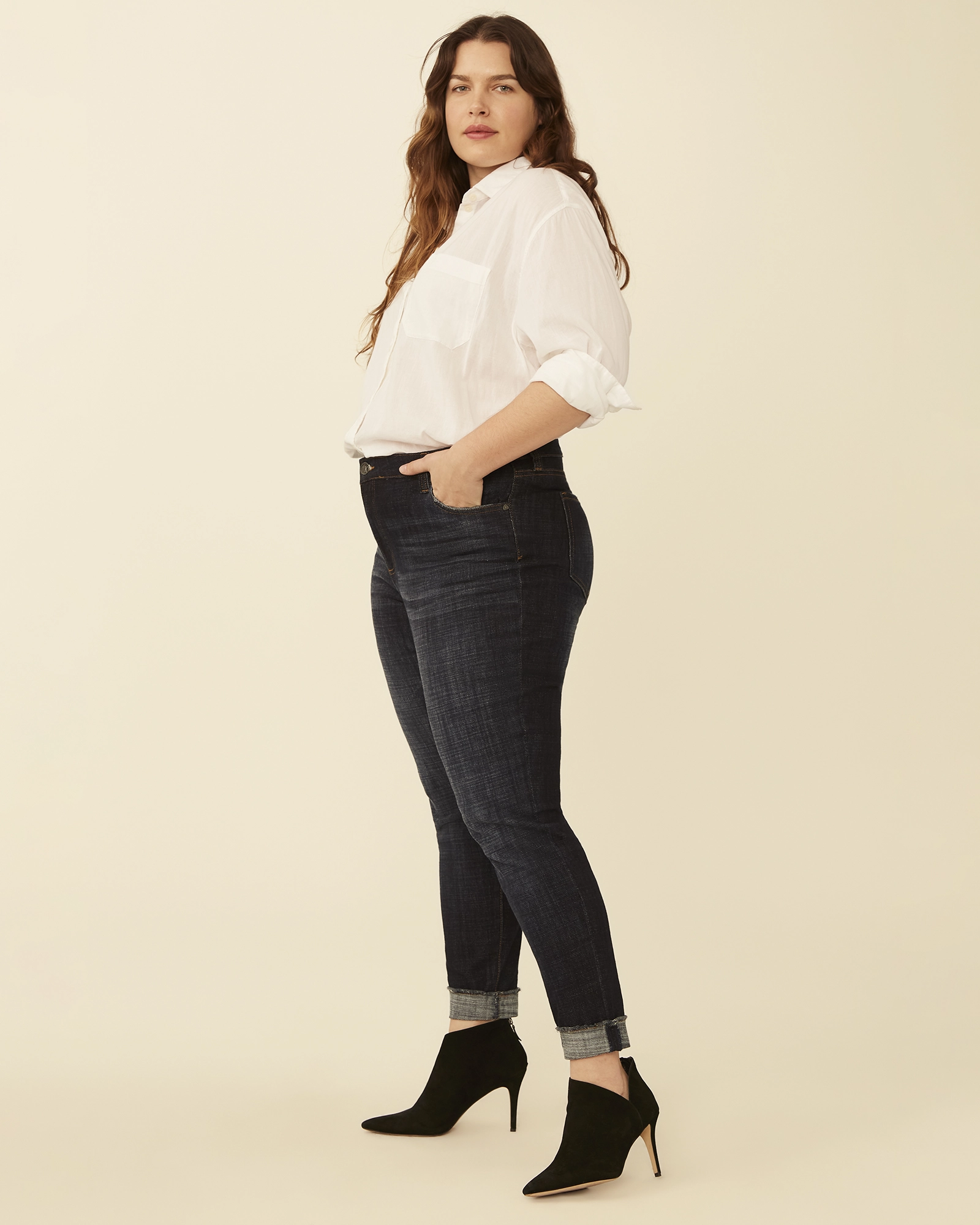 Jenny Straight-Leg Jeans | Dark Wash Minimalist Eco Friendly
