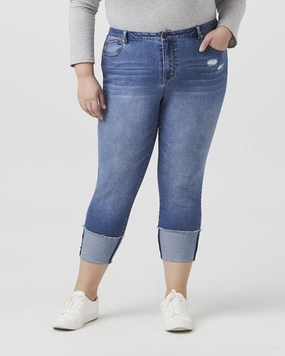 Base Layer All Style Fit Vesey Cuffed Ankle Jean | Light/Medium Wash