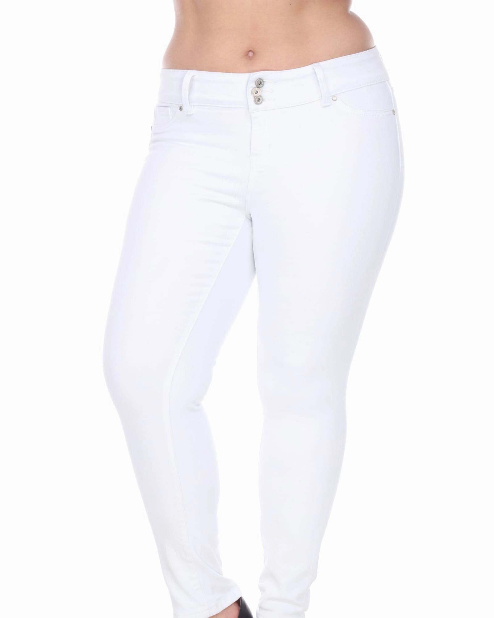 Spring Mood Bold Outfit Essential Super Stretch Denim | White