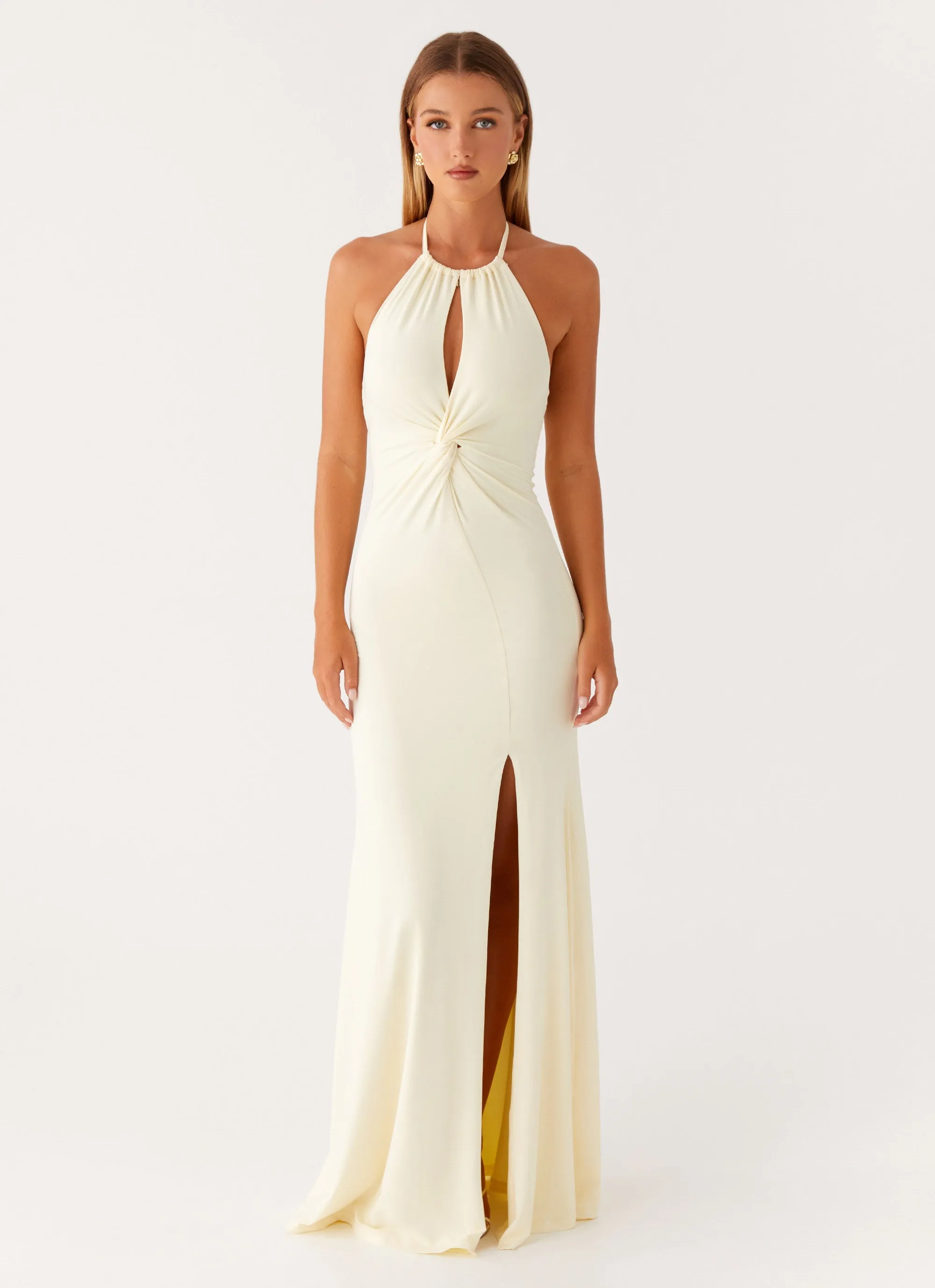 Street Edge Quiet Sweet Just In Time Maxi Dress - Yellow