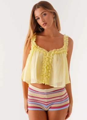 Indoor Comfort Aimee Top - Yellow