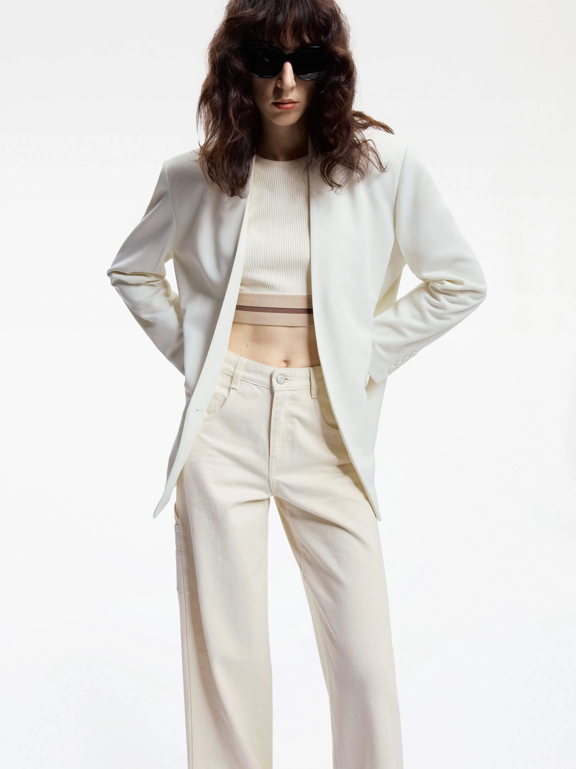 ContouredShoulderFit No Smell Tailored Blazer Without Lapel