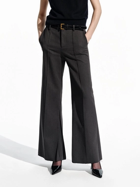 TaperedLeg Tailored Raw Hem Pants