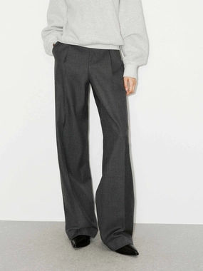 Timeless Layers Tailored Wool Blend Pants