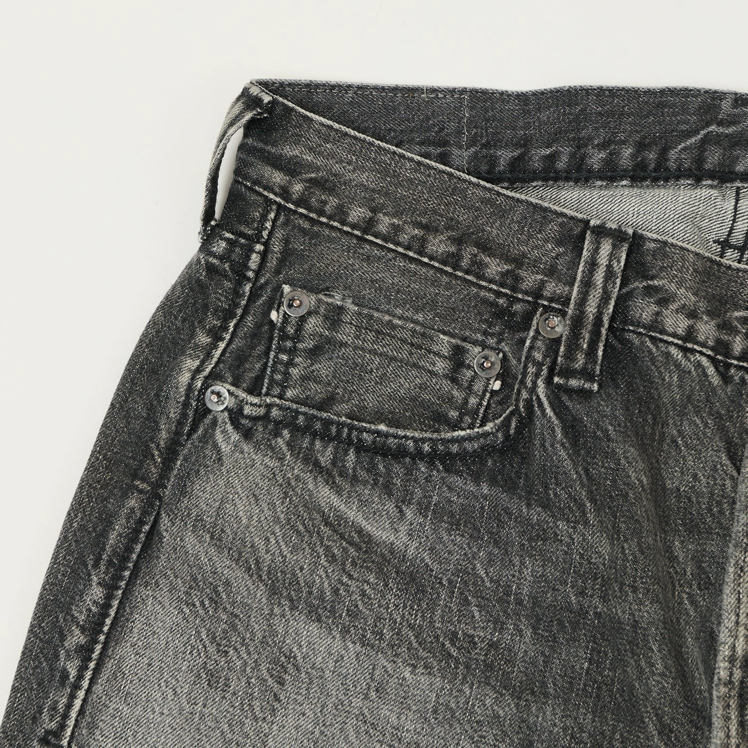 Full Count 1904 Five Pocket Denim Shorts - Black Dartford Wash Christmas gift