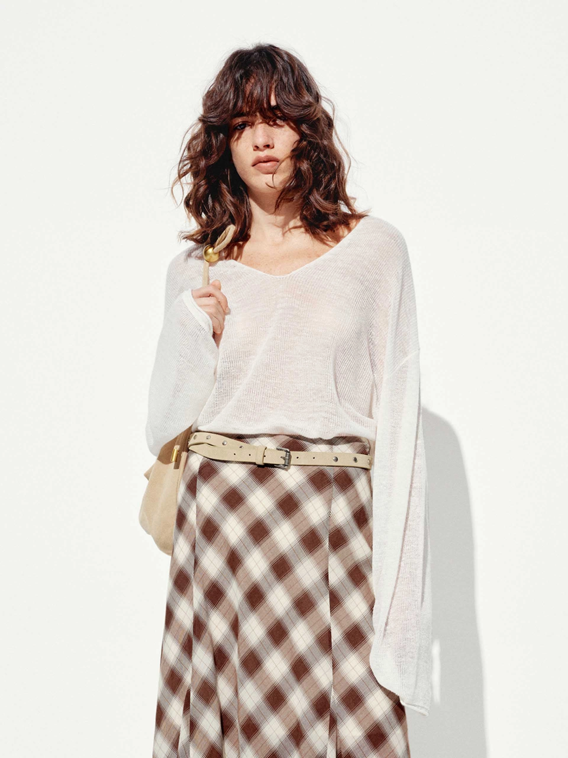 Lightweight Loose Knit Sweater KnitCuff Reinforcements Microfiber Blend