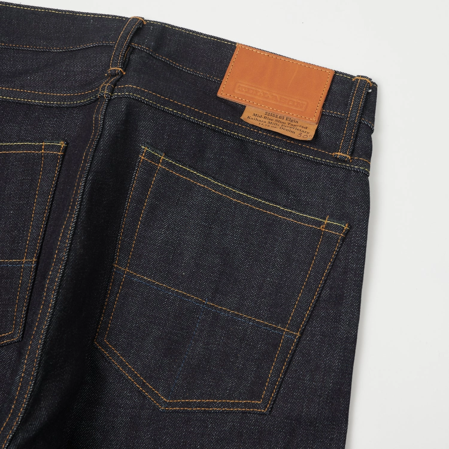 Lockstitch Construction Tellason Elgin 14.75oz Slim Tapered Jean - Cone Mills