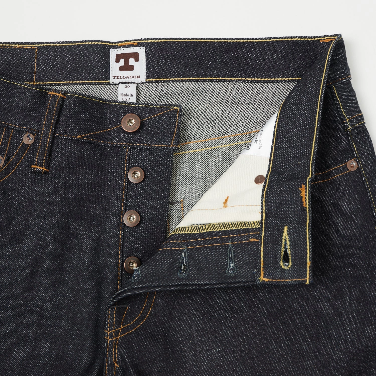 Neat Look Tellason Gustave 14.75oz Slim Tapered Jean - Cone Mills
