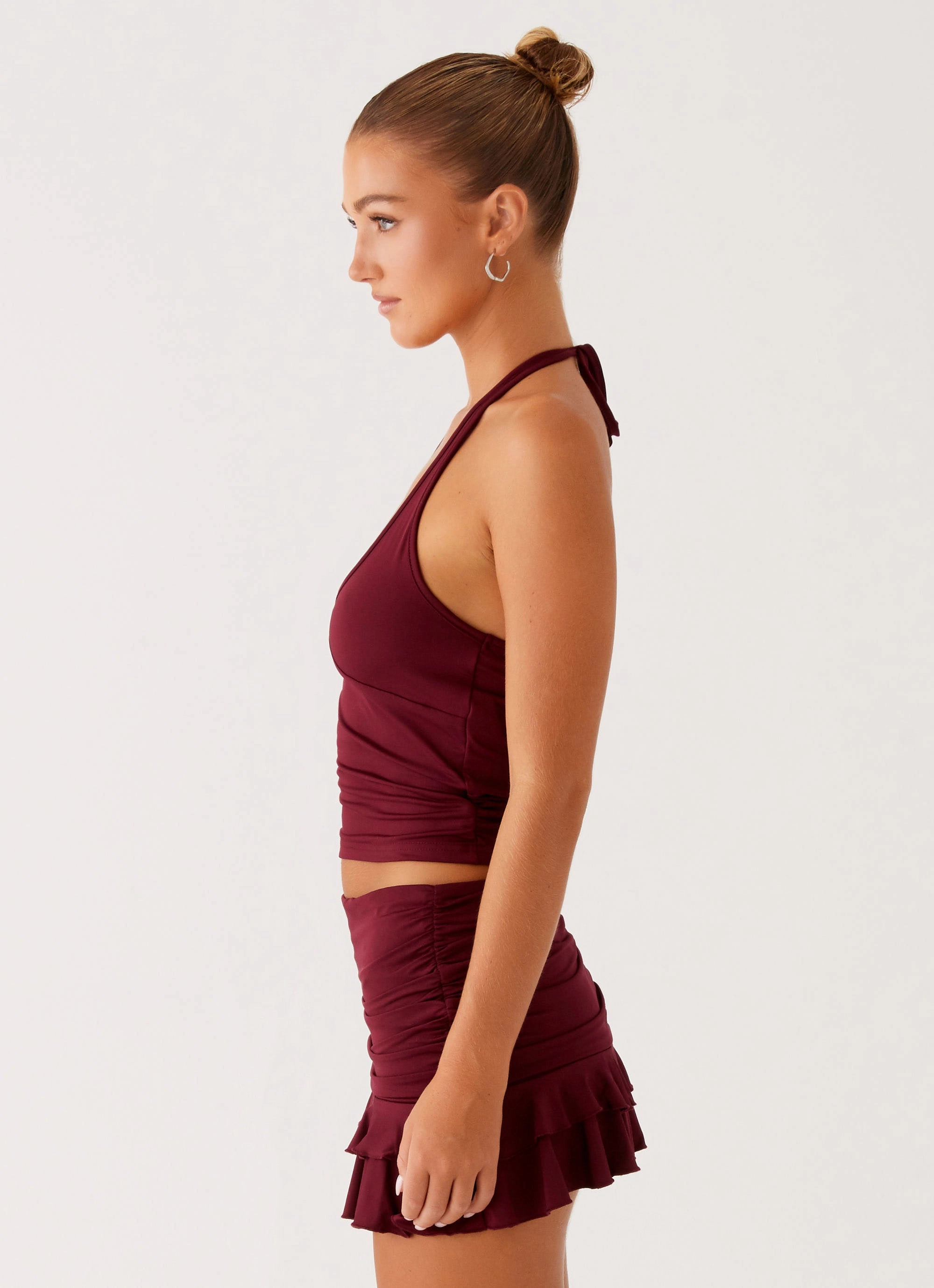 Bernie Halter Top - Raspberry Wine low performance