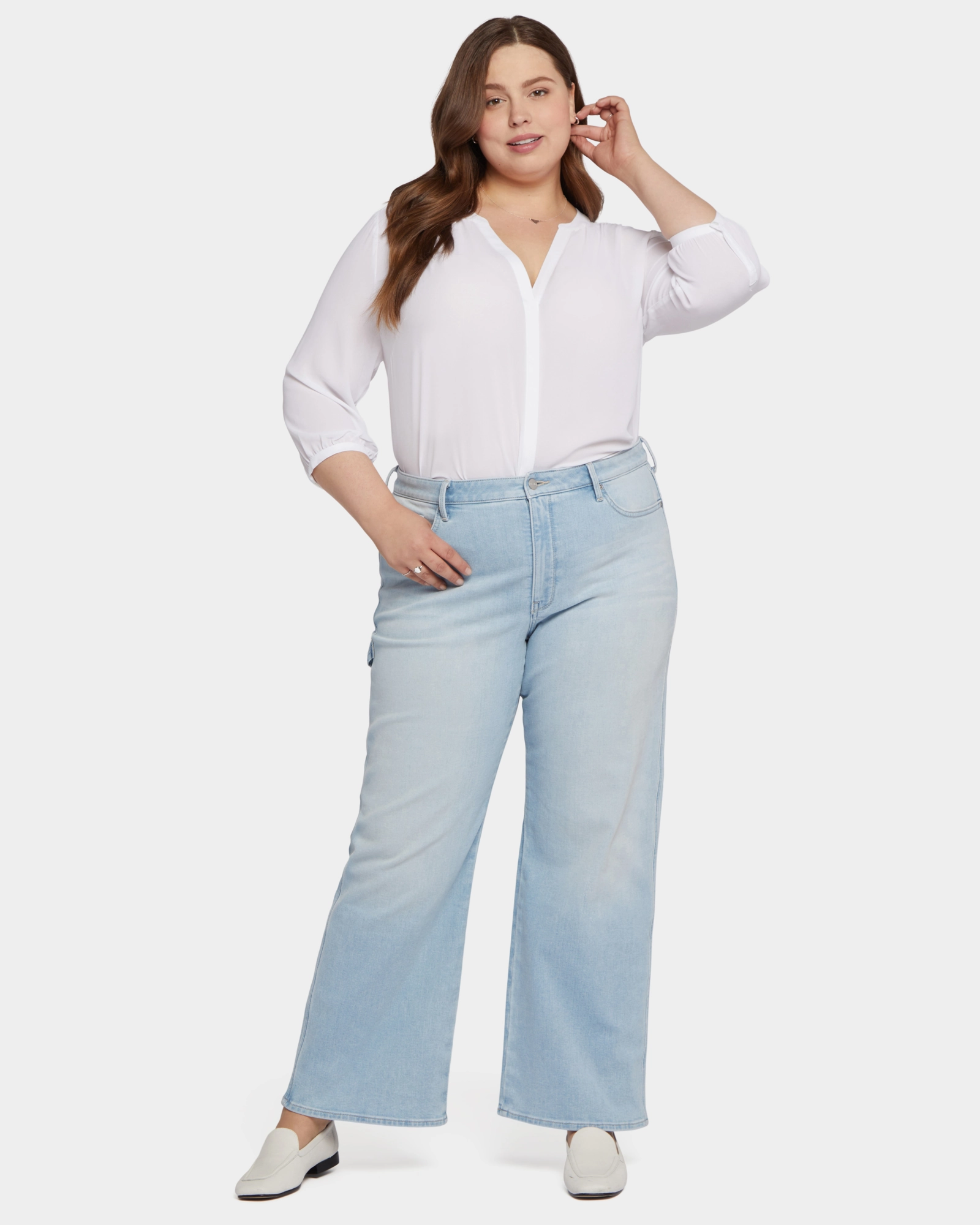Teresa Wide Leg Utility Jean | Dunes Resilient material
