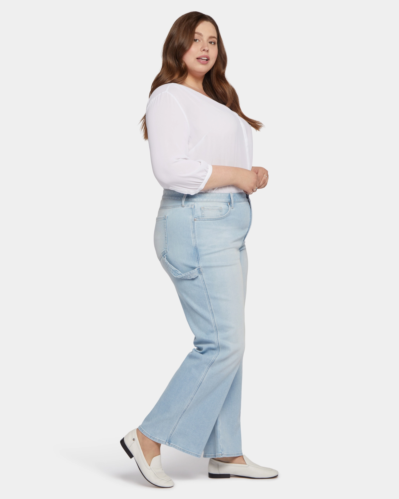 Teresa Wide Leg Utility Jean | Dunes Comfy Waist Fit Travel Outfit Street Fashion Creative Look