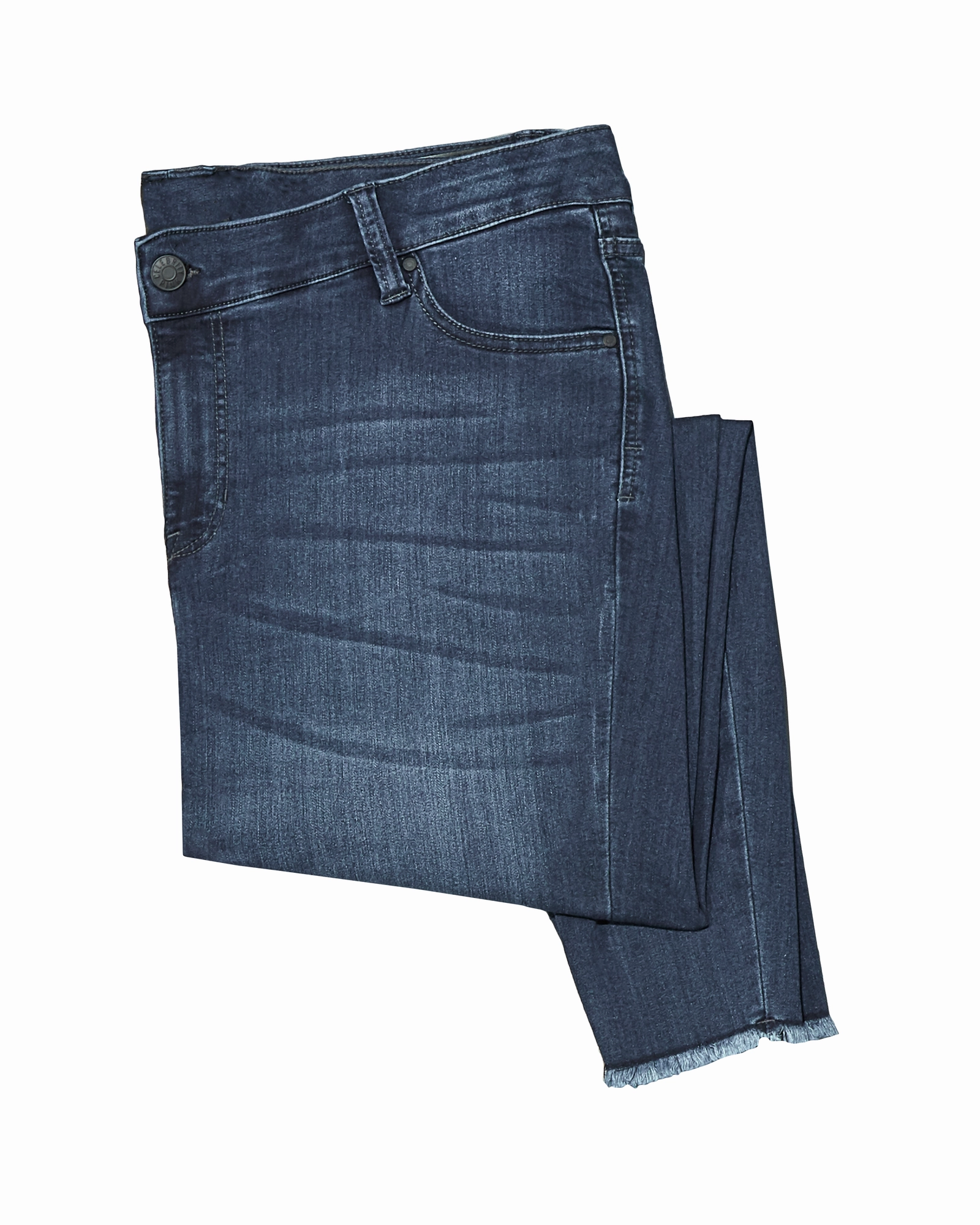 Contemporary Cut Auburn Skinny Jean with Fray Hem | Medium Wash