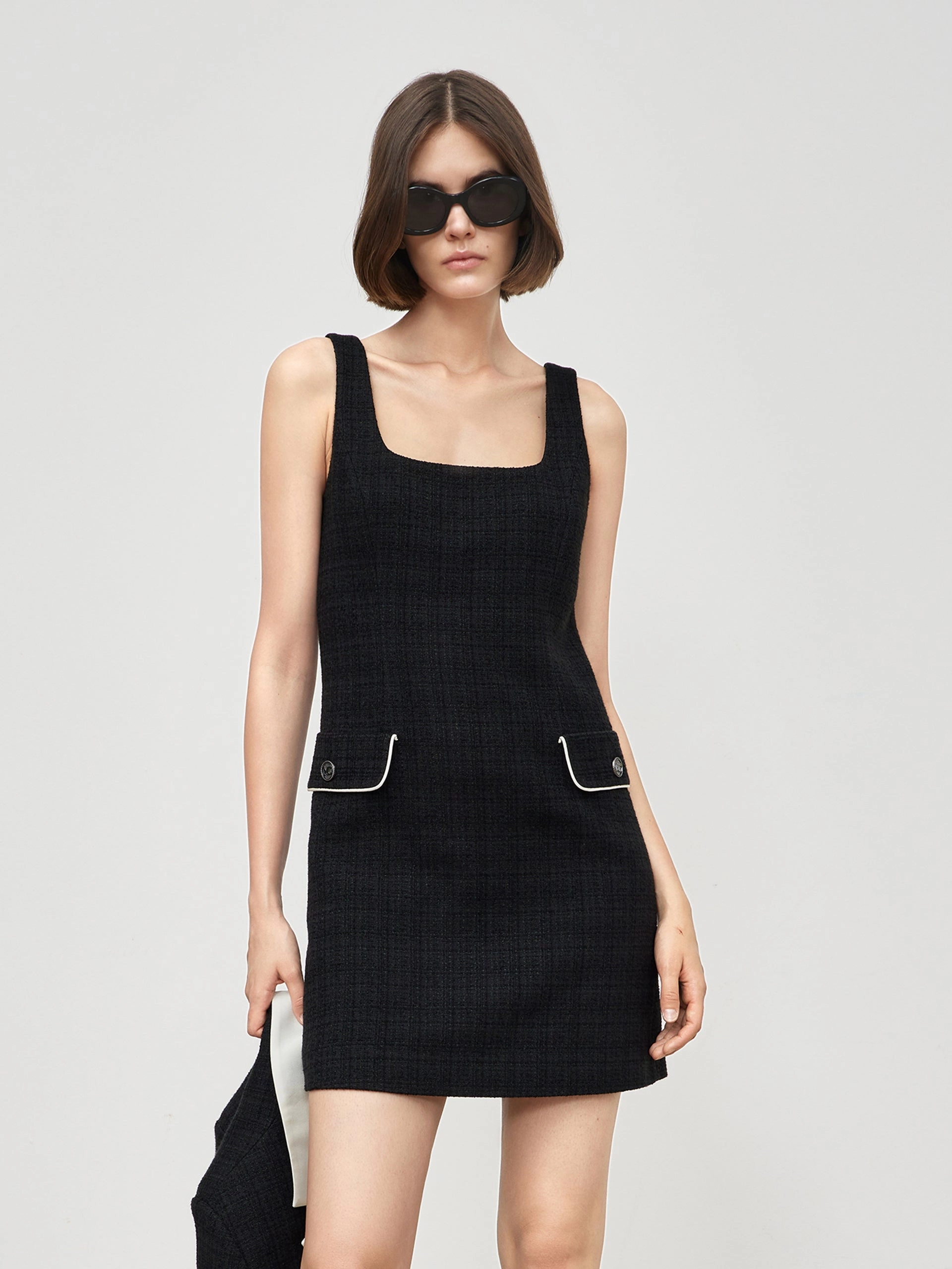 Textured Slim Fit Cami Dress Smart and Relaxed