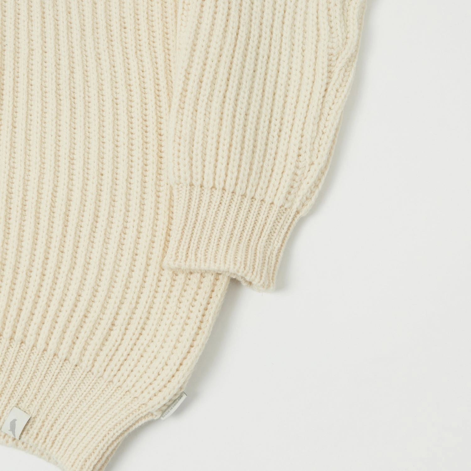 Biodegradable material Easy Care Fabric Peregrine Wilkinson Shawl Collar Cardigan - Ecru