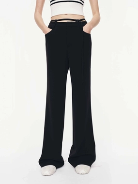Non slip grip Tie Waist Flared Pants
