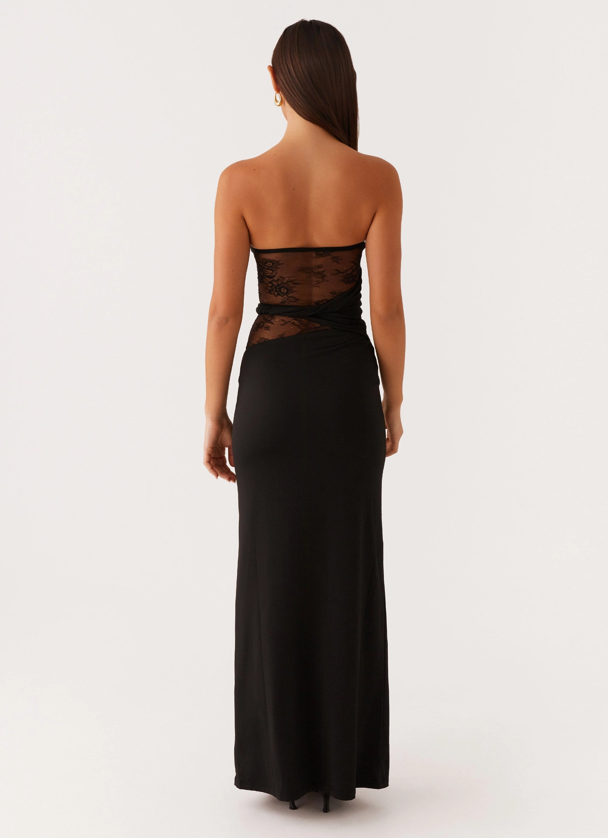 Refined Mood Karma Strapless Maxi Dress - Black