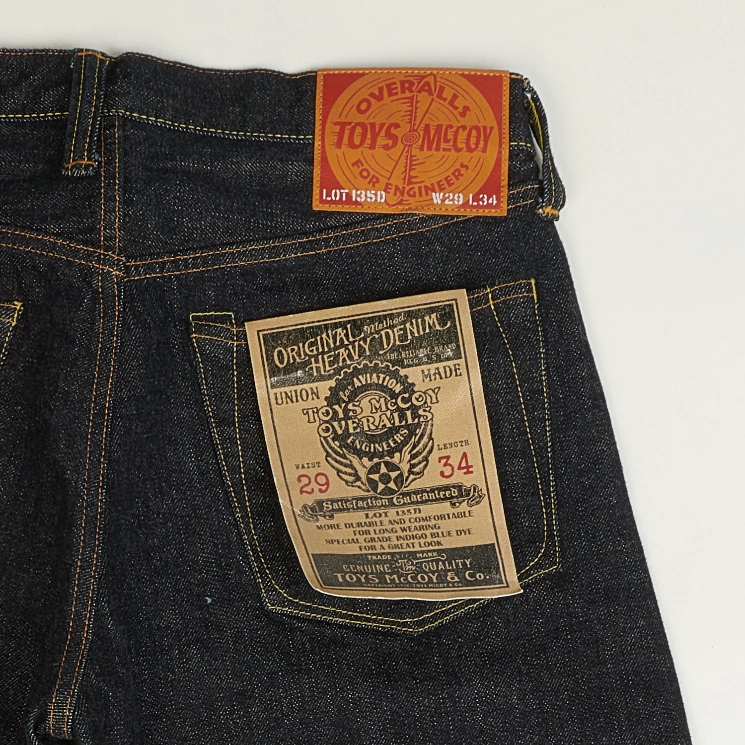TOYS McCOY Lot. 135D 13.5oz Slim Straight Jean - One Wash Easy Pair