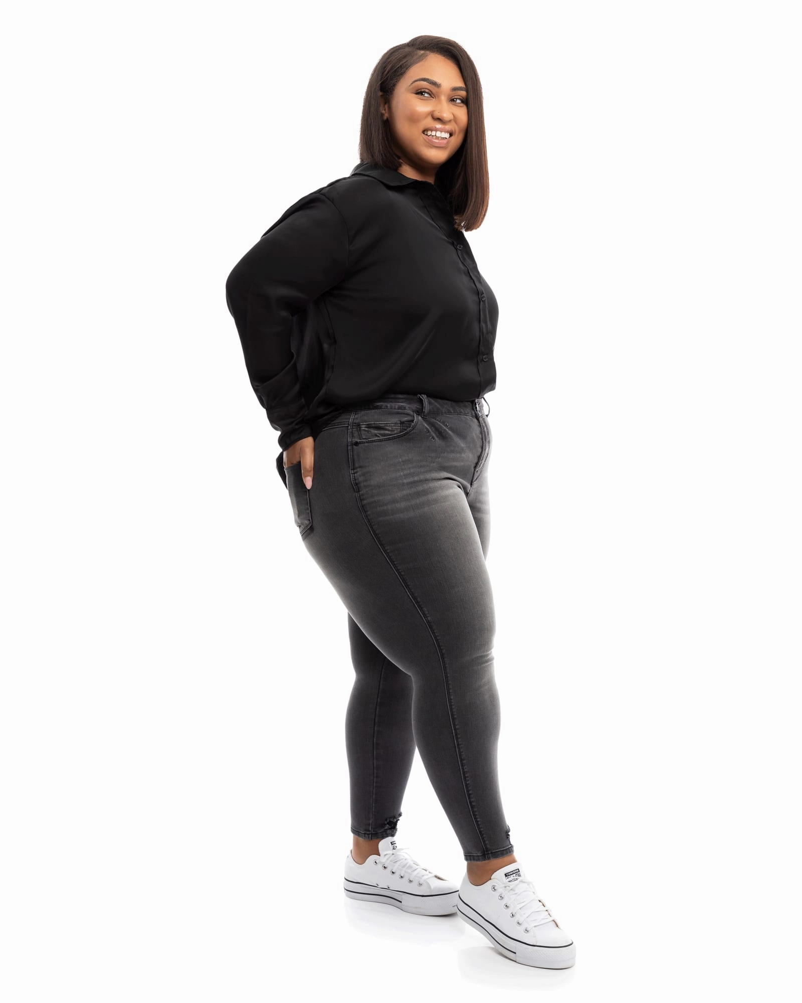 Tina High Rise Ankle Skinny Jean | Everly Function Ready Luxury Student Outfit