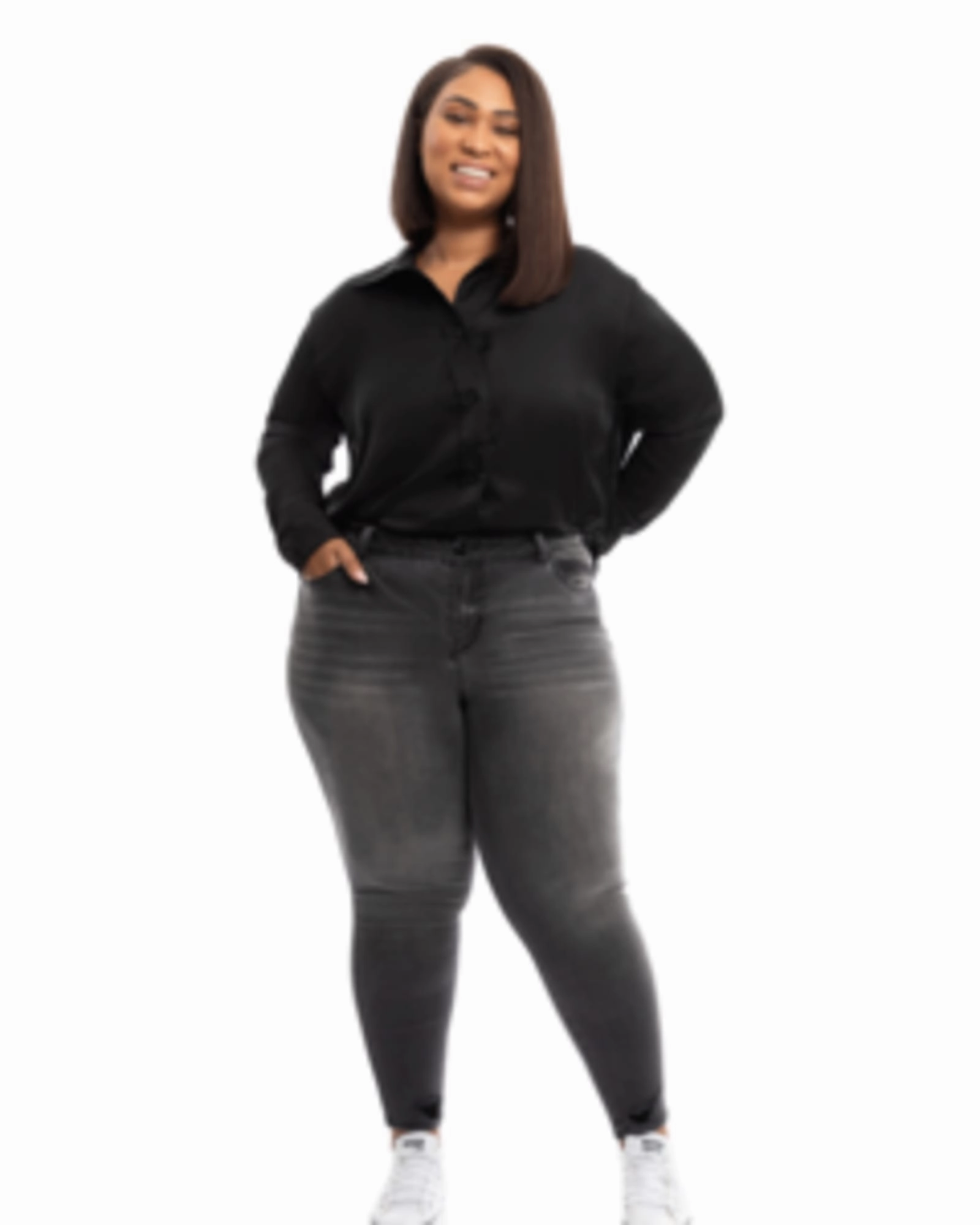 Slim Holiday Vibes Teen Outfit Tina High Rise Ankle Skinny Jean | Everly