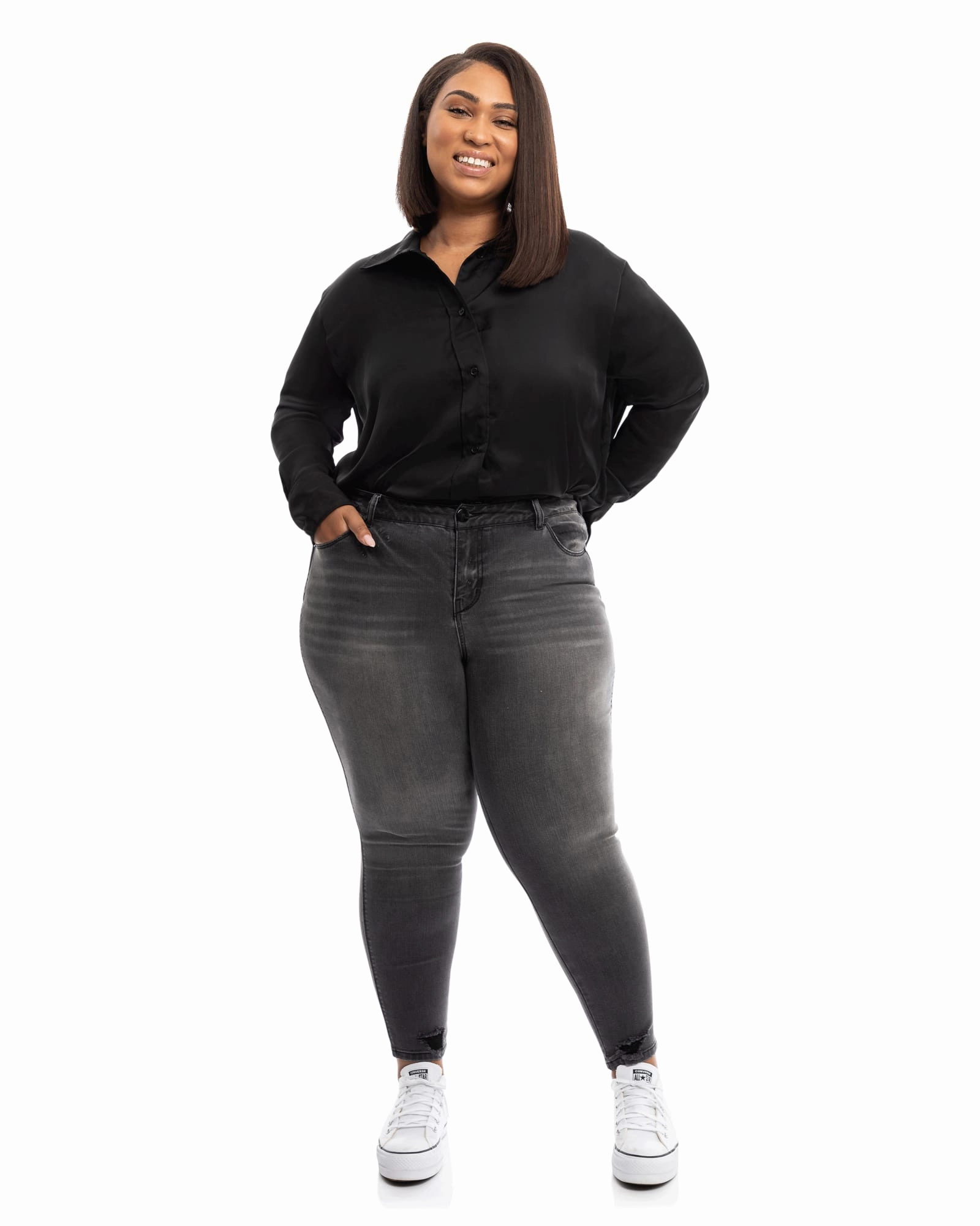 Sustainable Student Outfit Nature Lover Tina High Rise Ankle Skinny Jean | Everly